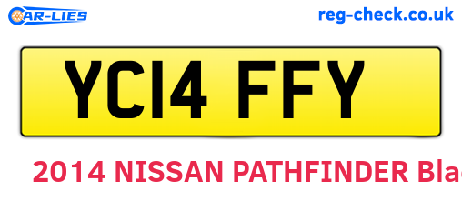 YC14FFY are the vehicle registration plates.