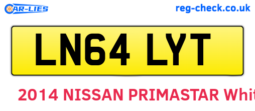 LN64LYT are the vehicle registration plates.