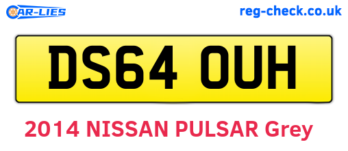 DS64OUH are the vehicle registration plates.