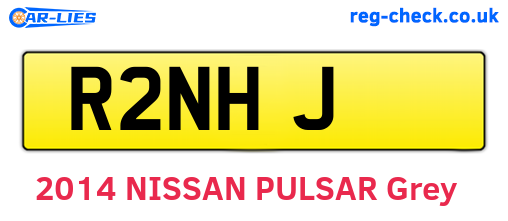 R2NHJ are the vehicle registration plates.