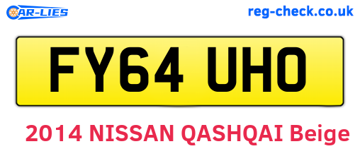 FY64UHO are the vehicle registration plates.