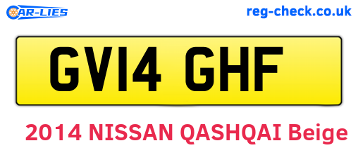 GV14GHF are the vehicle registration plates.