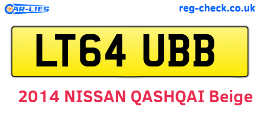 LT64UBB are the vehicle registration plates.