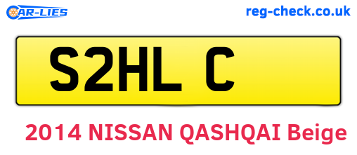 S2HLC are the vehicle registration plates.