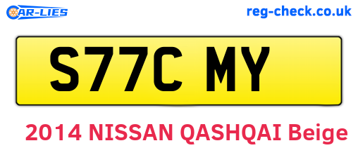 S77CMY are the vehicle registration plates.