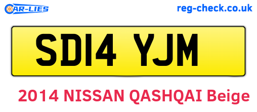 SD14YJM are the vehicle registration plates.