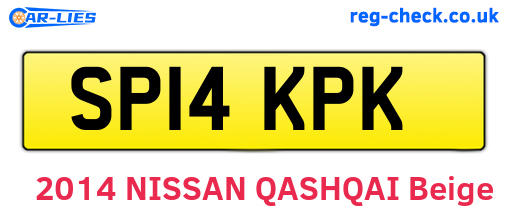 SP14KPK are the vehicle registration plates.