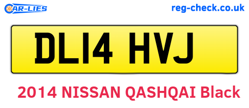 DL14HVJ are the vehicle registration plates.