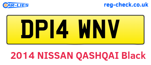 DP14WNV are the vehicle registration plates.