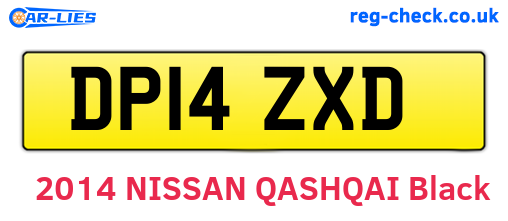 DP14ZXD are the vehicle registration plates.