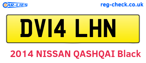 DV14LHN are the vehicle registration plates.