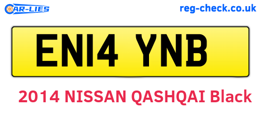 EN14YNB are the vehicle registration plates.