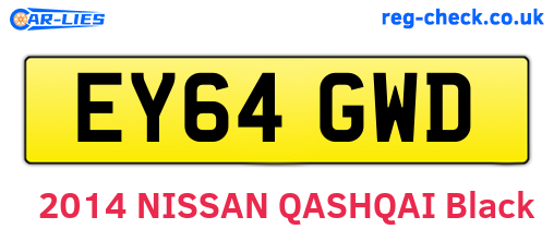 EY64GWD are the vehicle registration plates.
