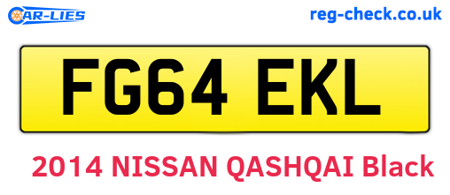 FG64EKL are the vehicle registration plates.