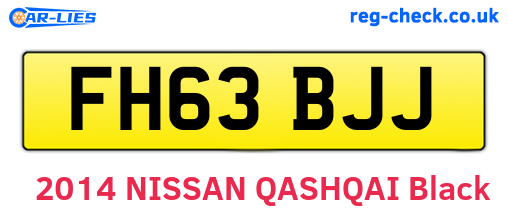 FH63BJJ are the vehicle registration plates.