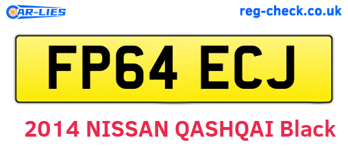 FP64ECJ are the vehicle registration plates.