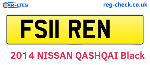 FS11REN are the vehicle registration plates.