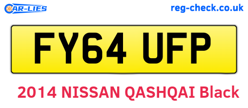 FY64UFP are the vehicle registration plates.