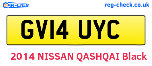GV14UYC are the vehicle registration plates.