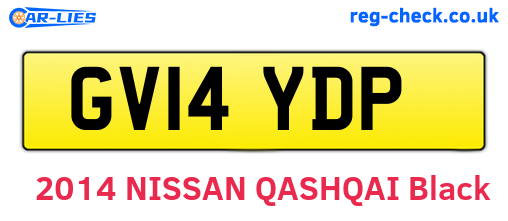 GV14YDP are the vehicle registration plates.