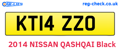 KT14ZZO are the vehicle registration plates.