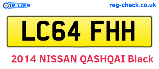 LC64FHH are the vehicle registration plates.
