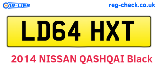 LD64HXT are the vehicle registration plates.