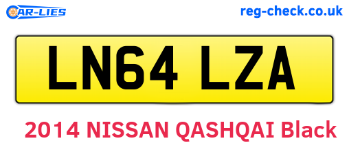 LN64LZA are the vehicle registration plates.