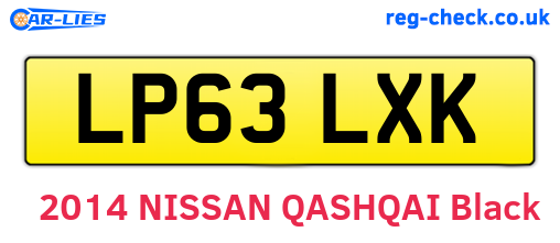 LP63LXK are the vehicle registration plates.