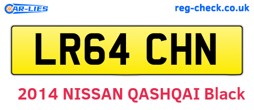 LR64CHN are the vehicle registration plates.