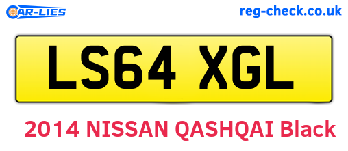LS64XGL are the vehicle registration plates.