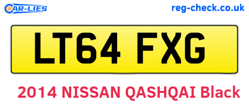 LT64FXG are the vehicle registration plates.