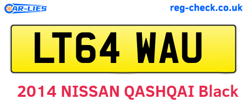 LT64WAU are the vehicle registration plates.