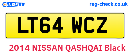 LT64WCZ are the vehicle registration plates.