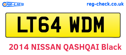 LT64WDM are the vehicle registration plates.