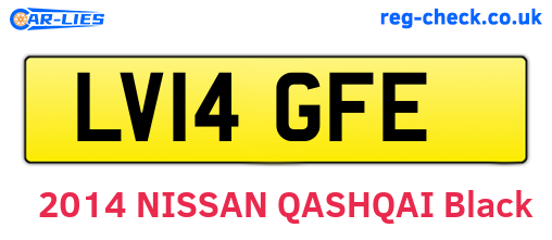 LV14GFE are the vehicle registration plates.