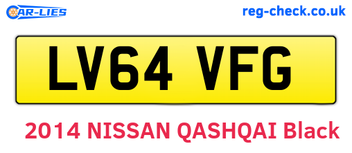 LV64VFG are the vehicle registration plates.