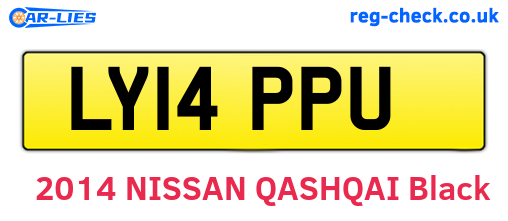 LY14PPU are the vehicle registration plates.