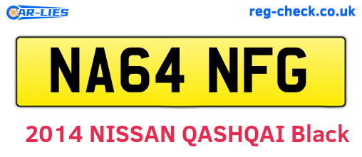 NA64NFG are the vehicle registration plates.