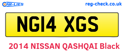 NG14XGS are the vehicle registration plates.
