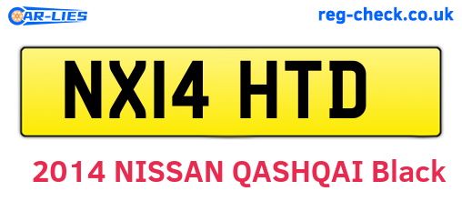 NX14HTD are the vehicle registration plates.