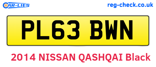 PL63BWN are the vehicle registration plates.