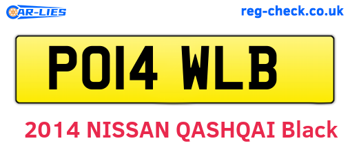PO14WLB are the vehicle registration plates.