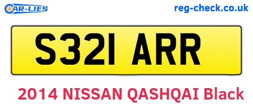 S321ARR are the vehicle registration plates.