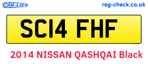SC14FHF are the vehicle registration plates.