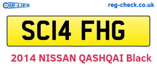 SC14FHG are the vehicle registration plates.