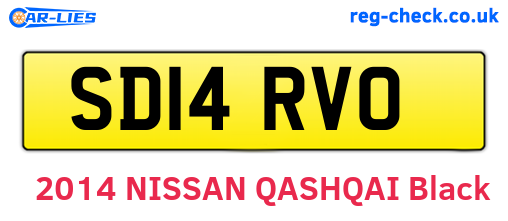 SD14RVO are the vehicle registration plates.