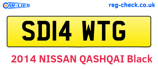 SD14WTG are the vehicle registration plates.