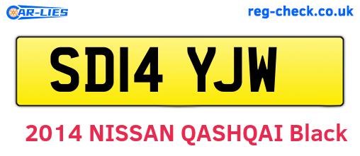 SD14YJW are the vehicle registration plates.