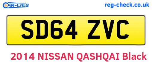 SD64ZVC are the vehicle registration plates.